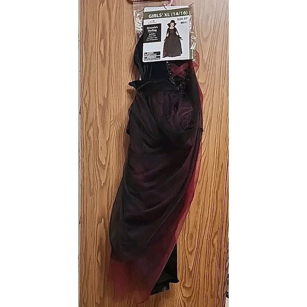 Girls XL (14-16) Halloween Complete Costume Dracula's Darling NEW!